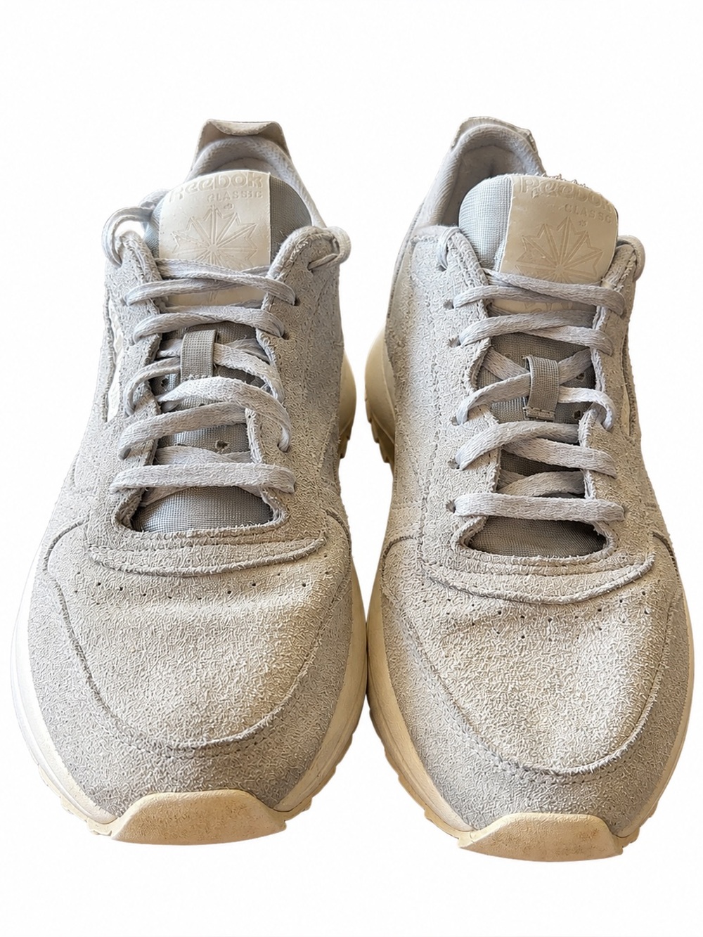 Reebok Classic Gray Suede Chunky Platform Sneakers Women’s 8
